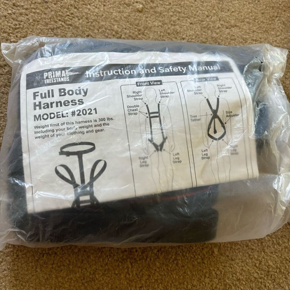 Primal Treestands Full Body Harness Model #2021 *New*